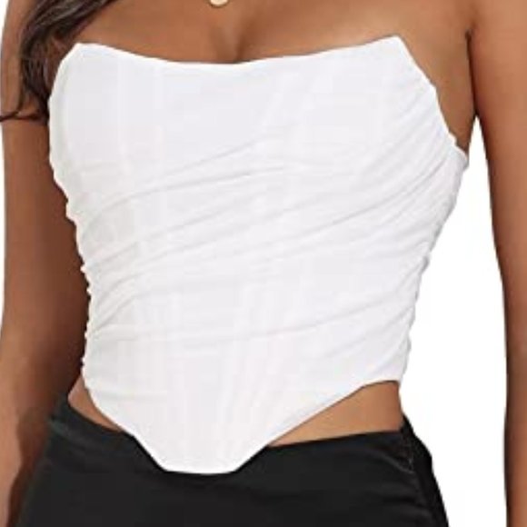 Modigal Tops - White Corset